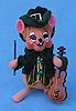 Annalee 6" Irish Boy Mouse with Fiddle - Mint - 150608