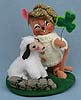 Annalee 6" Lucky To Be Friends Mouse and Lamb Vignette - Squinting Eyes - Mint - 150812sqt