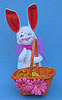 Annalee 6" Bunny with Orange Basket - Mint - 152007