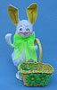 Annalee 6" Bunny with Yellow Basket - Mint - 152107