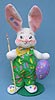 Annalee 12" Painter Artist Bunny with Egg - Mint - 153207