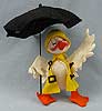 Annalee 5" Duck with Raincoat & Umbrella - Mint / Near Mint - 156093x
