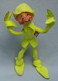 Annalee 10" Flourescent Yellow Spring Elf - Very Good - 158091ya