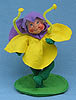 Annalee 7" Yellow Flower Kid with Stand - Mint / Near Mint - 159893ox