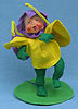 Annalee 7" Yellow Flower Kid with Stand - Mint/ Near Mint - 159893