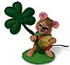 Annalee 3" Shamrock Mouse with Coin 2019 - Mint - 160019