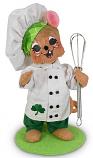 Annalee 6" Shamrock Chef Mouse with Wisk 2020 - Mint - 160320