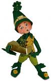 Annalee 9" Leprechaun Boy Elf Holding Gold Bar 2021 - Mint - 161021