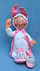 Annalee 18" Bunny Kid with Slippers - Mint - 167190