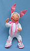 Annalee 18" Bunny Kid with Slippers - Mint - 167190xo