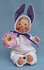 Annalee 7" Bunny Kid with Flower - Mint - 167288sox