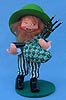Annalee 5" Patty O' Piper Leprechaun Holding Bag Pipes - Mint - 168807