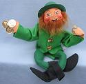Annalee 15" Leprechaun Treasure Holding Coins - Near Mint - 170801a