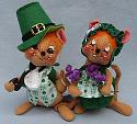 Annalee 7" Paddy & Katie O' Mice - Mint - 1711-1716-98