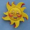 Annalee 3" Sunshine Pin with Red Backing - Mint - 181090xo