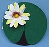 Annalee 8" Flowering Lily Pad - Mint - 184796x