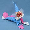 Annalee 10" Pink & Blue Clown - Mint - 195687x
