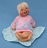 Annalee 7" Baby with Mint Blanket and Pink Sweater - Mint - 196287pinkxo