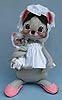 Annalee 12" Mother Mouse with Baby - Mint - 196487ox