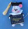 Annalee 3" Graduate Mouse Ornament - Mint - 198904ox
