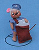 Annalee 3" Mailman Mouse - Mint - 199396ox