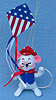 Annalee 3" Patriotic Kite Mouse Ornament - Mint - 199703sqxt