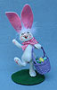Annalee 3" Easter Basket Bunny - Mint - 200211