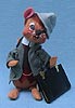 Annalee 7" Business Man Mouse with Briefcase - Mint / Near Mint - 200289