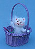 Annalee 3" Easter Basket Kitty Cat - Mint - 200608