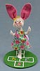 Annalee 5" Hopscotch Girl Bunny 2014 - Mint - 200714