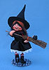 Annalee 6" Witch Kid with Broom - Mint -200907
