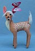 Annalee 5" Feisty Spring Fawn with Butterfly - Mint - 201012