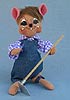 Annalee 6" Garden Boy Mouse with Hoe 2015 - Mint - 201115