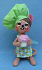 Annalee 6" Chef Mouse Holding Cupcake - Mint - 201412