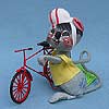 Annalee 7" Bicyclist Mouse - Mint - Signed - 201587s
