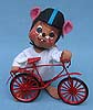 Annalee 7" Bicycling Mouse - Mint / Near Mint - 201595