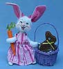Annalee 6" Easter Girl Bunny with Basket - Mint - 201611