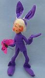 Annalee 10" Lavender Purple Bunny Elf with Butterfly - Excellent - 2018091oxlipa