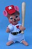 Annalee 6" Baseball Player Mouse - Mint - 202206