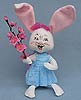 Annalee 12" Spring Girl Bunny with Flowers 2017 - Mint - 202317