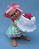 Annalee 7" Birthday Girl Mouse in Green - Mint / Near Mint - 202692