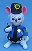 Annalee 7" Policeman Mouse - Mint - 202803ox