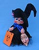 Annalee 6" Blue Trick or Treat Witch Mouse - Mint - 202807