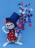 Annalee 7" Star Spangled Mouse - Mint - 203197oxt