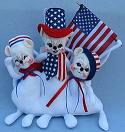 Annalee 11" Patriotic Bunch of Mice - Very Good - 203404b