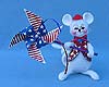 Annalee 4" Patriotic Boy Mouse with Pinwheel - Mint - 203606oxt