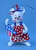 Annalee 4" Patriotic Girl Mouse - Mint - 204106oxt