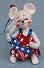 Annalee 4" Patriotic Girl Mouse - Mint - 204106sq