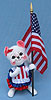 Annalee 6" 4th of July Girl Mouse - Mint - 204304oxt