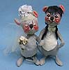 Annalee 7" Bride & Groom Mice - Mint - 2055-206575